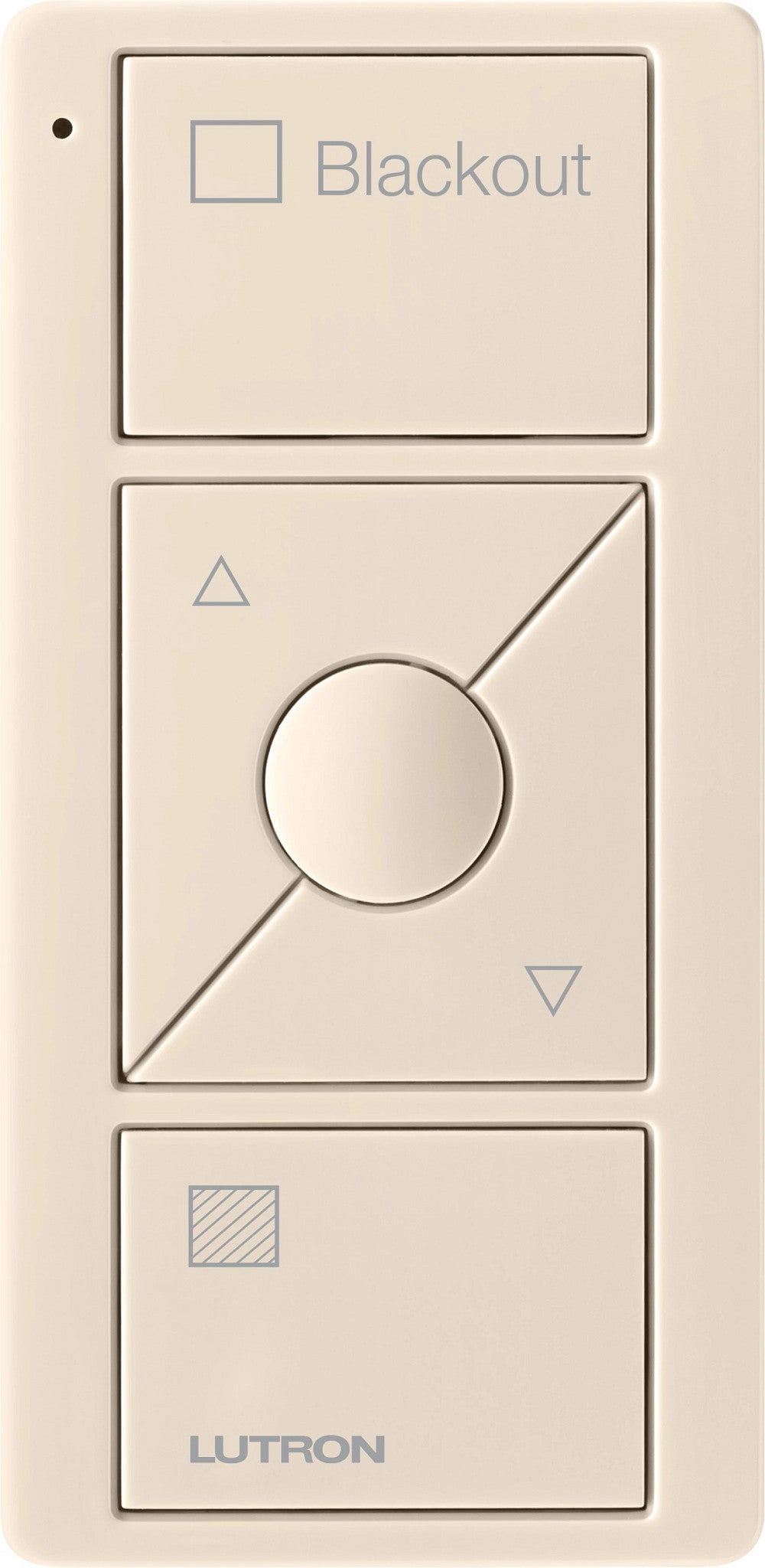 Lutron Pico Wireless Control 3-button with Raise/Lower, for Shades (Icon + Blackout Text) | PJ2-3BRL-GXX-S03