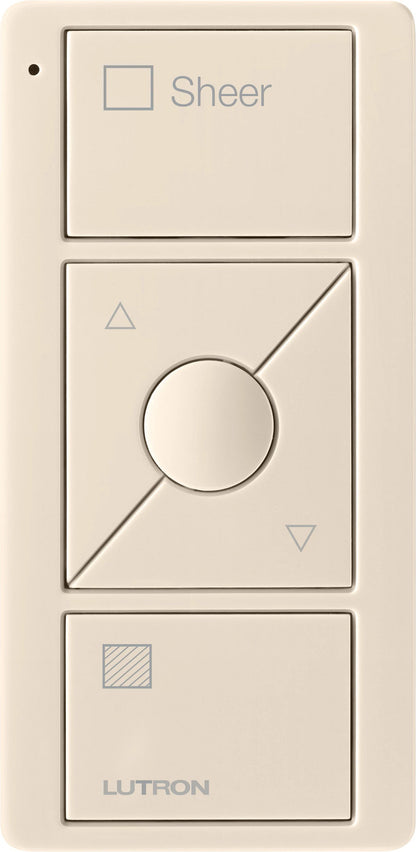 Lutron Pico Wireless Control 3-button with Raise/Lower, for Shades (Icon + Sheer Text) PJ2-3BRL-GXX-S04 | PJ2-3BRL-GBL-S04
