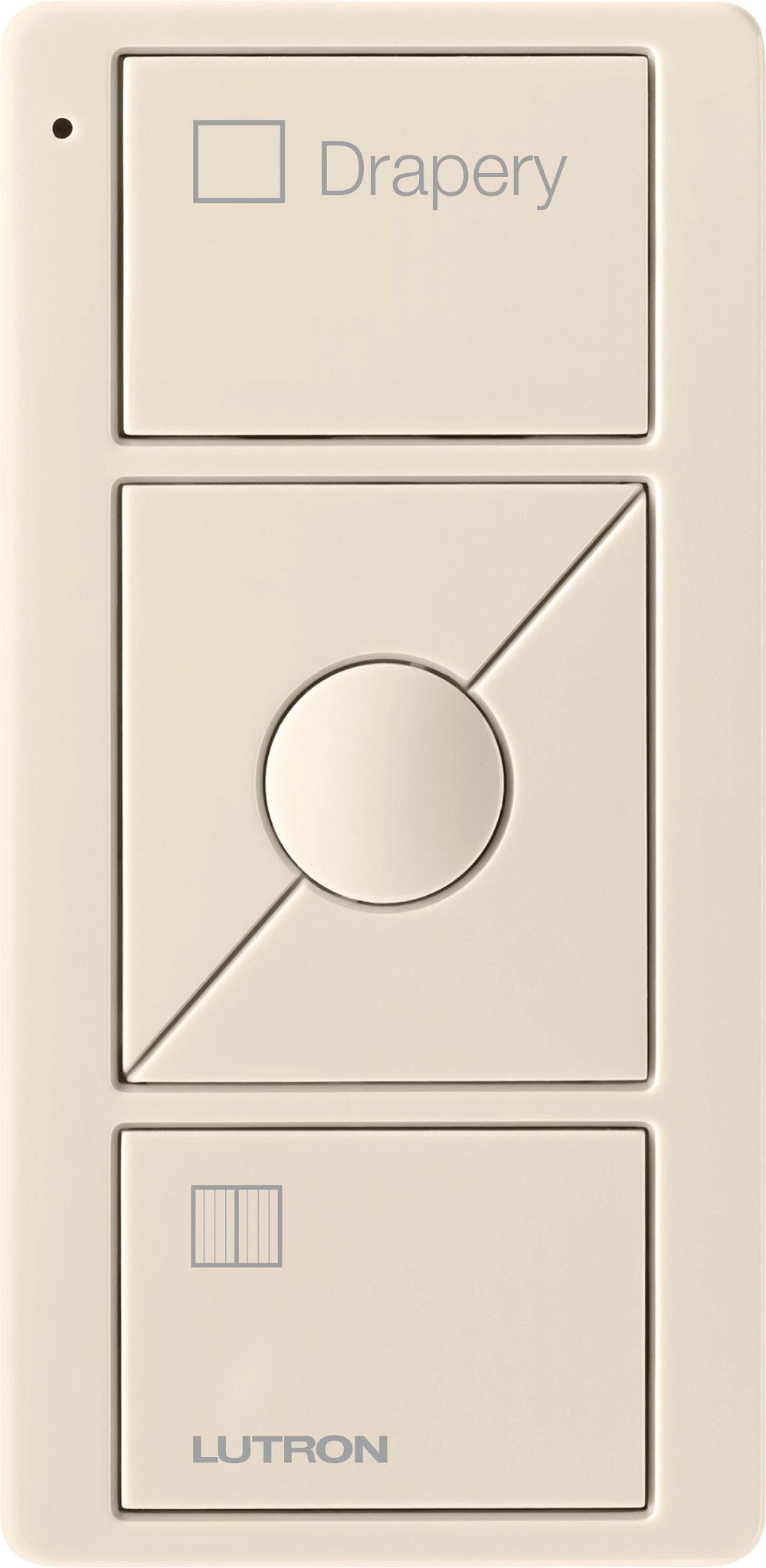 Lutron Pico Wireless Control 3-button with Raise/Lower, for Shades (Icon + Drapery Text) | PJ2-3BRL-GXX-S07