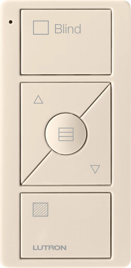 Lutron Pico Wireless Control 3-button with Raise/Lower, for Shades (Horizontal Sheer Icon + Blind Text) | PJ2-3BRL-GXX-S09