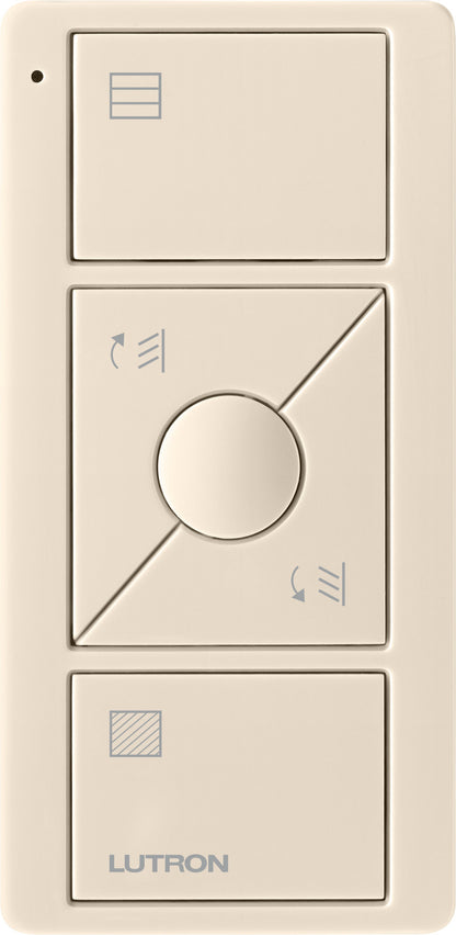 Lutron Pico Wireless Control 3-button with Raise/Lower, for Shades (Tilt Icon + Blind Text) | PJ2-3BRL-GXX-S10