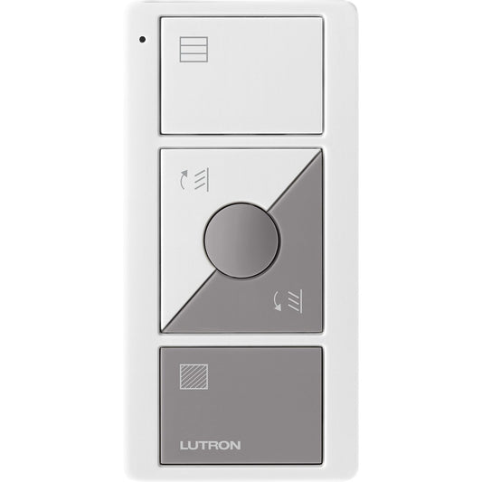 Lutron 3-Button with Raise/Lower and Preset, Pico Smart Remote, with Tilt Blind Icons - White/Gray