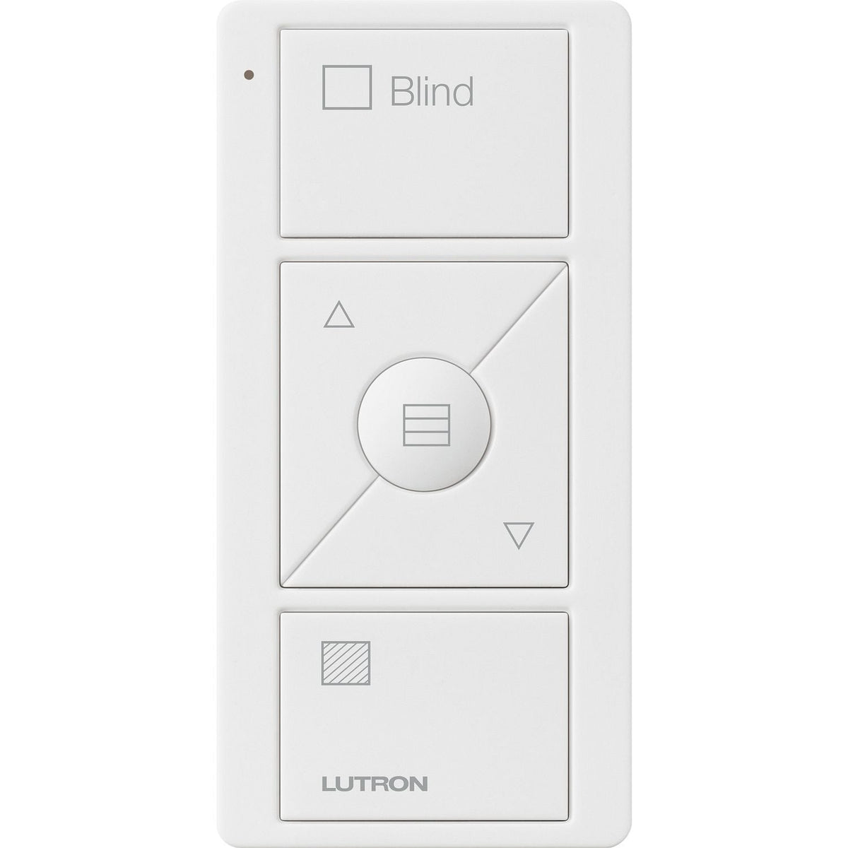 Lutron Pico Wireless Control 3-button with Raise/Lower, for Shades (Horizontal Sheer Icon + Blind Text) | PJ2-3BRL-GXX-S09