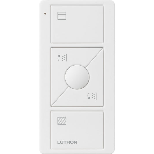 Lutron 3-Button with Raise/Lower and Preset, Pico Smart Remote, with Tilt Blind Icons - White