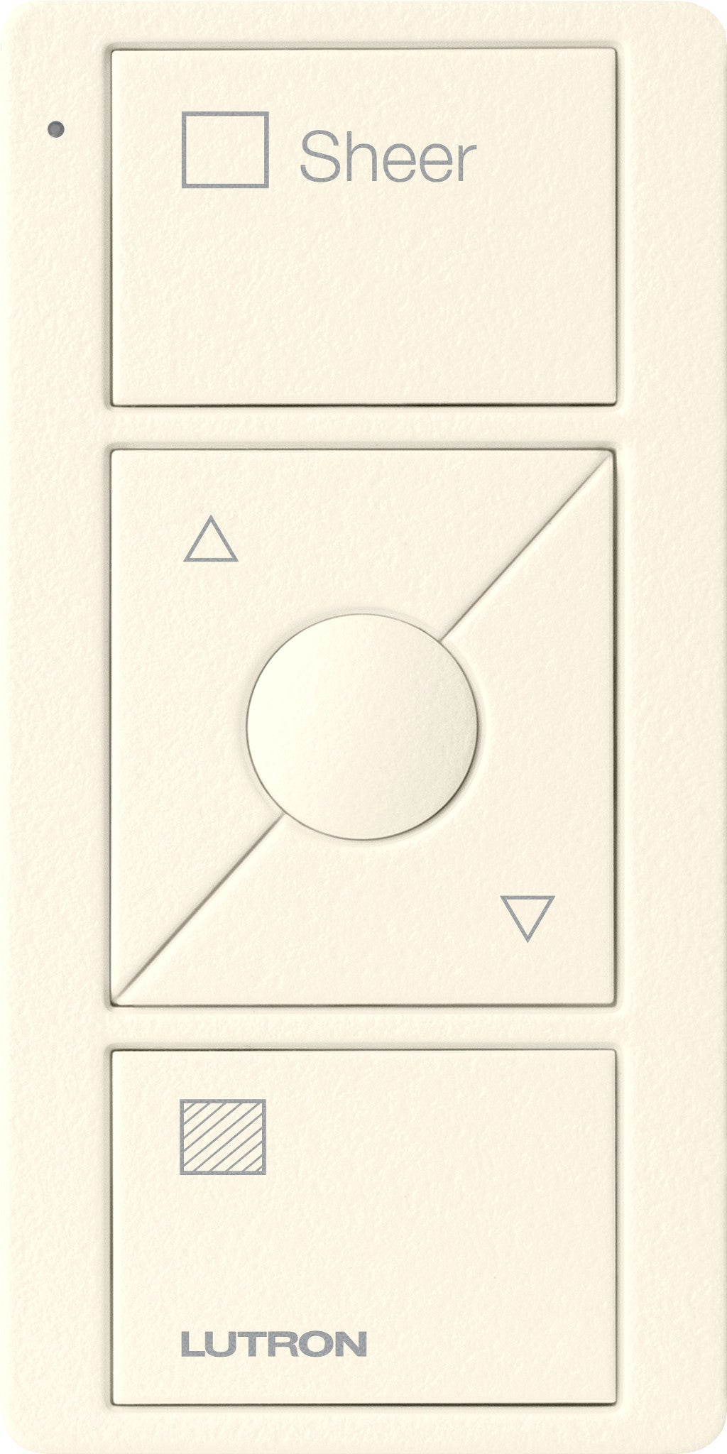 Lutron Pico Wireless Control 3-button with Raise/Lower, for Shades (Icon + Sheer Text) PJ2-3BRL-GXX-S04 | PJ2-3BRL-GBL-S04