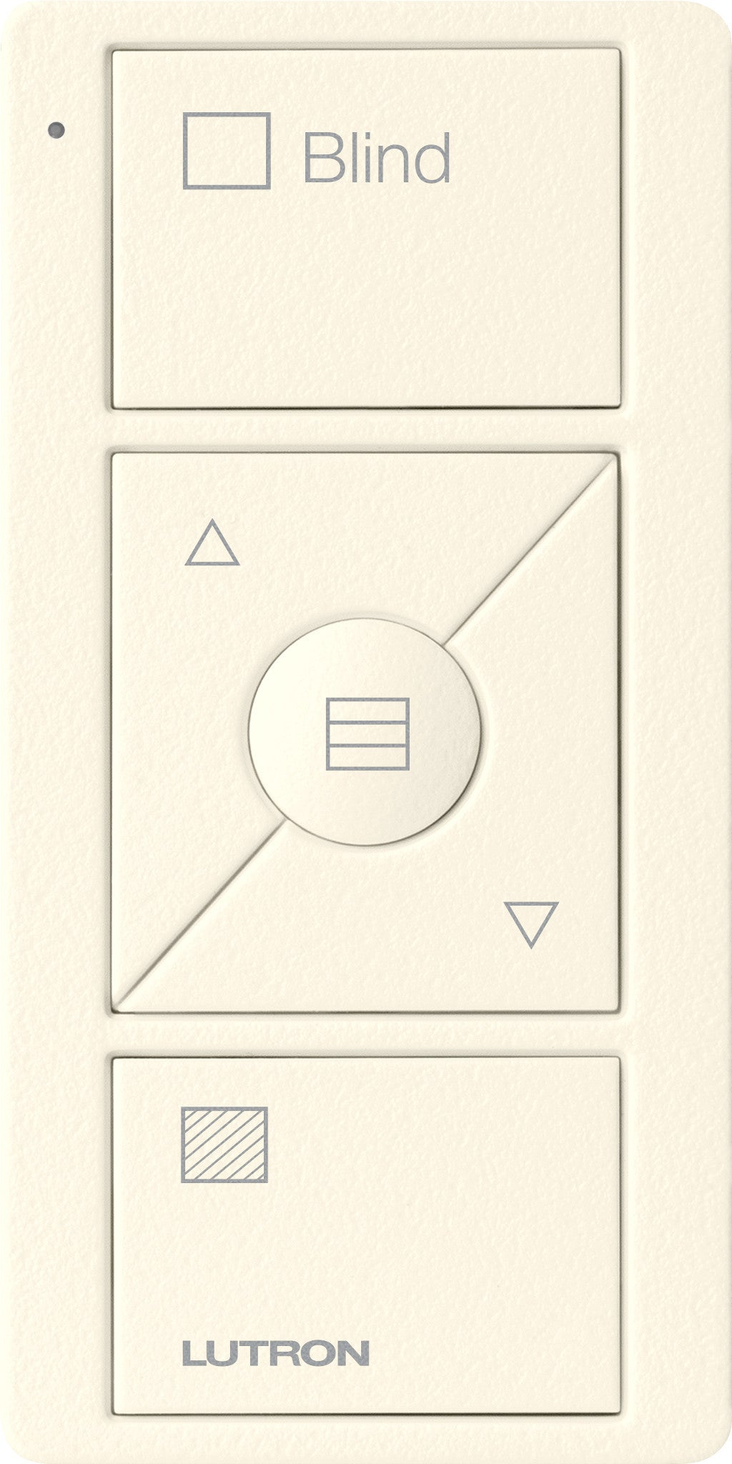 Lutron Pico Wireless Control 3-button with Raise/Lower, for Shades (Horizontal Sheer Icon + Blind Text) | PJ2-3BRL-GXX-S09