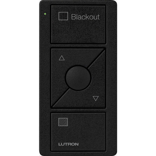 Lutron 3-Button with Raise/Lower and Preset, Pico Smart Remote, with Shade Icons and Text ("Blackout") - Light Almond