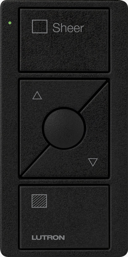 Lutron Pico Wireless Control 3-button with Raise/Lower, for Shades (Icon + Sheer Text) PJ2-3BRL-GXX-S04 | PJ2-3BRL-GBL-S04