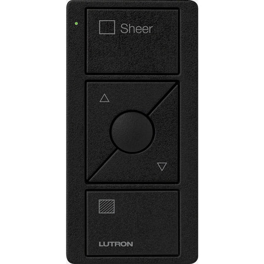 Lutron 3-Button with Raise/Lower and Preset, Pico Smart Remote, with Shade Icons and Text ("Sheer") - Light Almond
