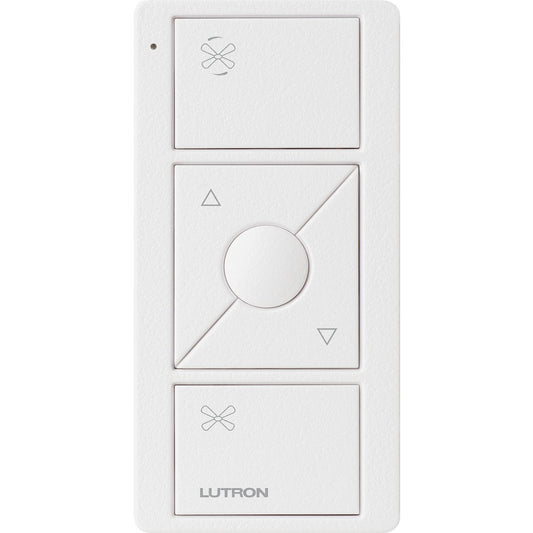 Lutron Pico Smart Remote for Fan Control, 3-Button Raise/Lower with Preset Button, PJ2-3BRL-TSW-F01, Snow White