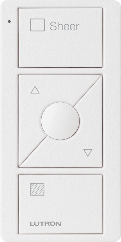 Lutron Pico Wireless Control 3-button with Raise/Lower, for Shades (Icon + Sheer Text) PJ2-3BRL-GXX-S04 | PJ2-3BRL-GBL-S04