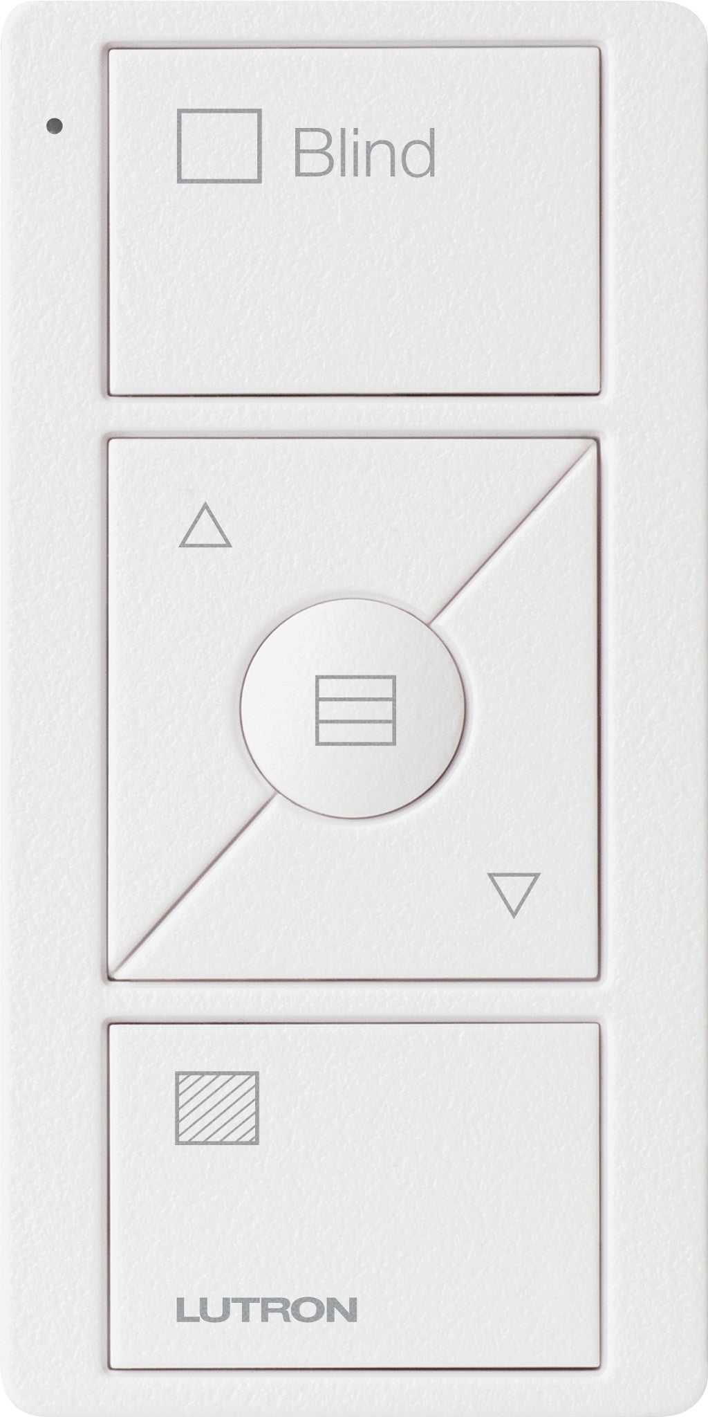 Lutron Pico Wireless Control 3-button with Raise/Lower, for Shades (Horizontal Sheer Icon + Blind Text) | PJ2-3BRL-GXX-S09