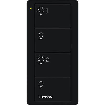 Lutron Pico Smart Remote, 4-Button 2-Group Control (Light Icons) | PJ2-4B-XX-L21P