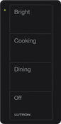 Lutron Pico 4 Button Scene Keypad (Kitchen Text) | PJ2-4B-GXX-P02