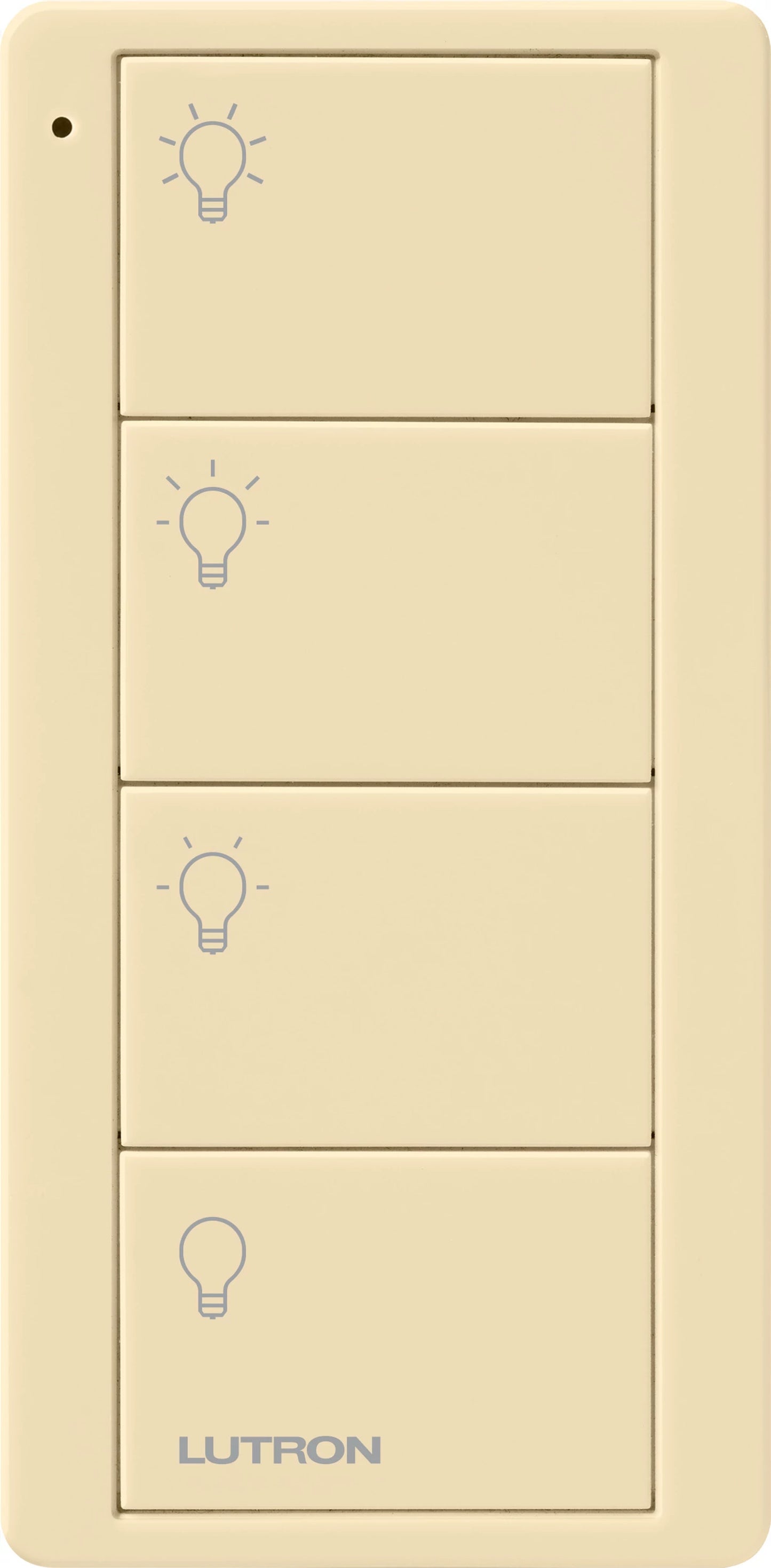 Lutron Pico Smart Remote, 4-Button Scene Control (Light Icons) | PJ2-4B-XX-L31P