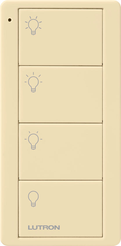 Lutron Pico Smart Remote, 4-Button Scene Control (Light Icons) | PJ2-4B-XX-L31P