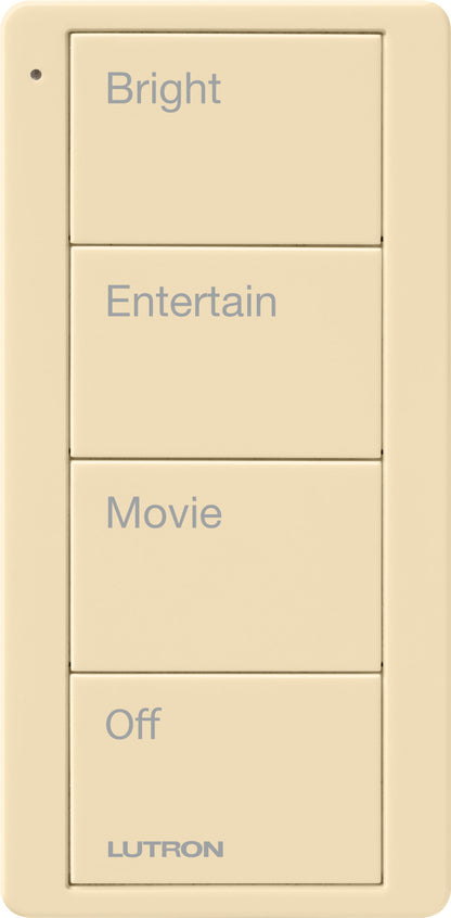 Lutron Pico 4 Button Scene Keypad (Family Room Text) | PJ2-4B-GXX-P01