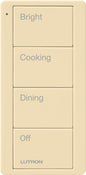 Lutron Pico 4 Button Scene Keypad (Kitchen Text) | PJ2-4B-GXX-P02
