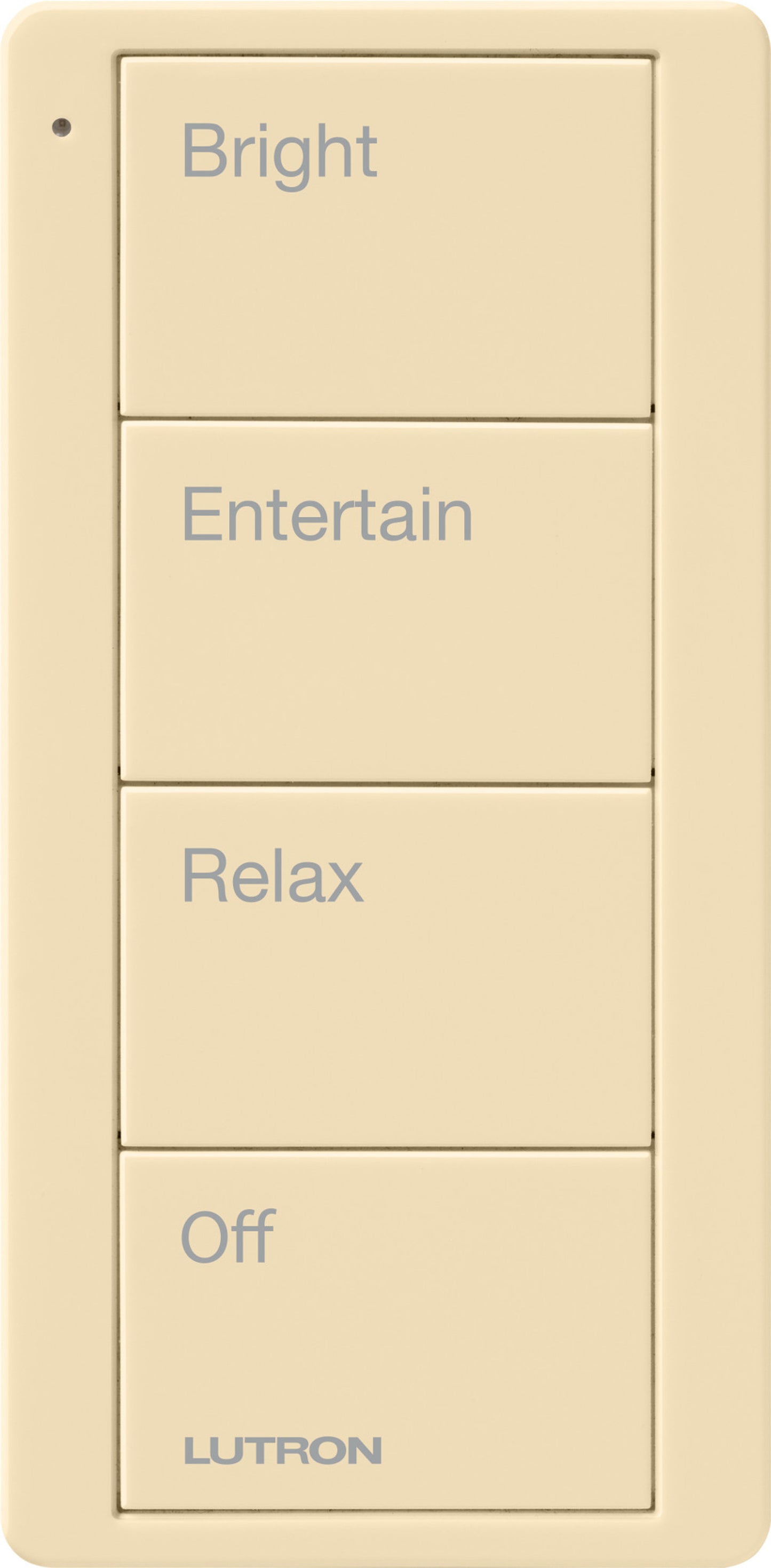 Lutron Pico Smart Remote, 4-Button 4-Group Toggle (Light Icons) | PJ2-4B-XX-L41