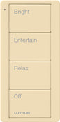 Lutron Pico 4 Button Scene Keypad (Any Room Text) | PJ2-4B-GXX-P03