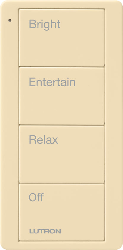 Lutron Pico Smart Remote, 4-Button 4-Group Toggle (Light Icons) | PJ2-4B-XX-L41