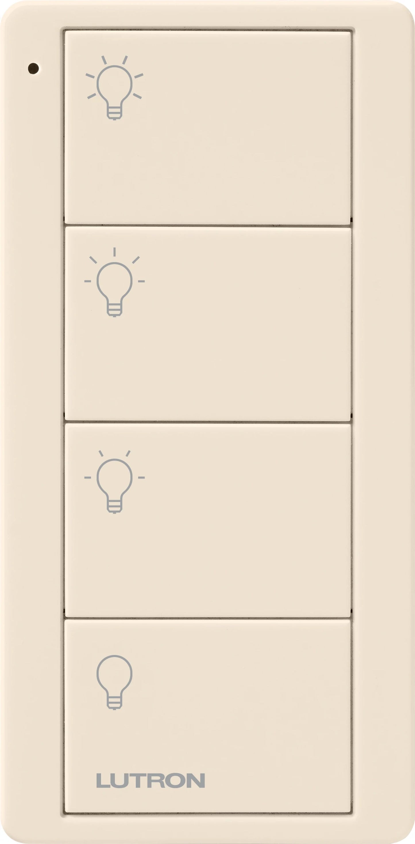 Lutron Pico Smart Remote, 4-Button Scene Control (Light Icons) | PJ2-4B-XX-L31P