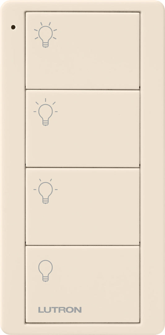 Lutron Pico Smart Remote, 4-Button Scene Control (Light Icons) | PJ2-4B-XX-L31P