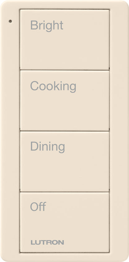 Lutron Pico 4 Button Scene Keypad (Kitchen Text) | PJ2-4B-GXX-P02