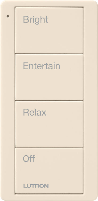Lutron Pico 4 Button Scene Keypad (Any Room Text) | PJ2-4B-GXX-P03