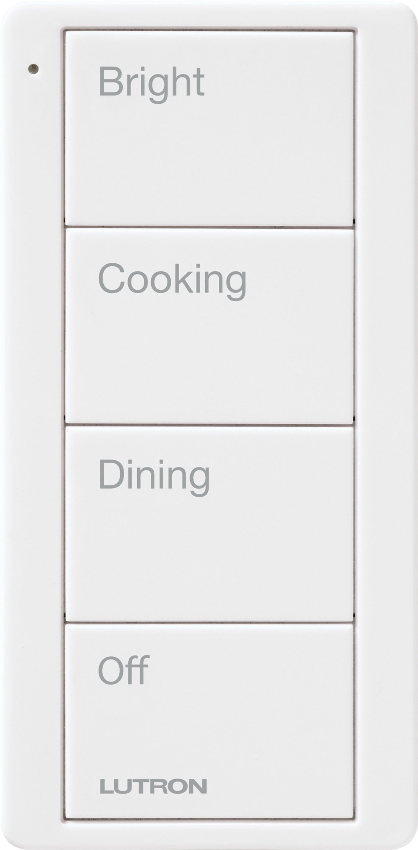 Lutron Pico 4 Button Scene Keypad (Kitchen Text) | PJ2-4B-GXX-P02