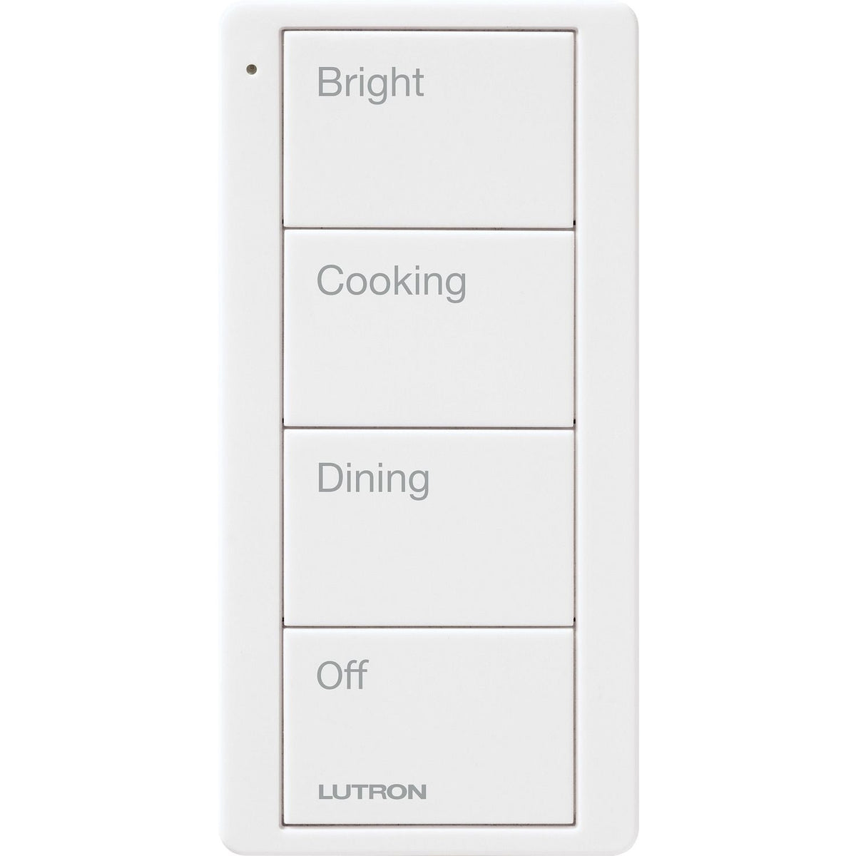 Lutron Pico 4 Button Scene Keypad (Kitchen Text) | PJ2-4B-GXX-P02