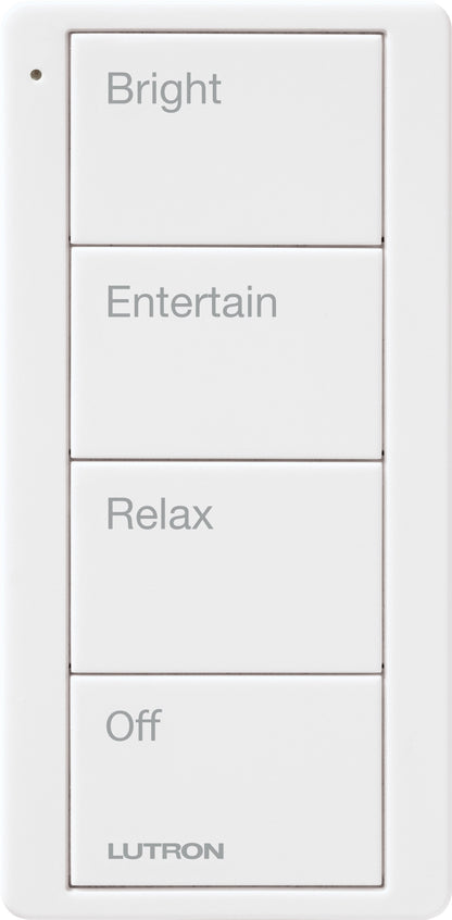 Lutron Pico 4 Button Scene Keypad (Any Room Text) | PJ2-4B-GXX-P03
