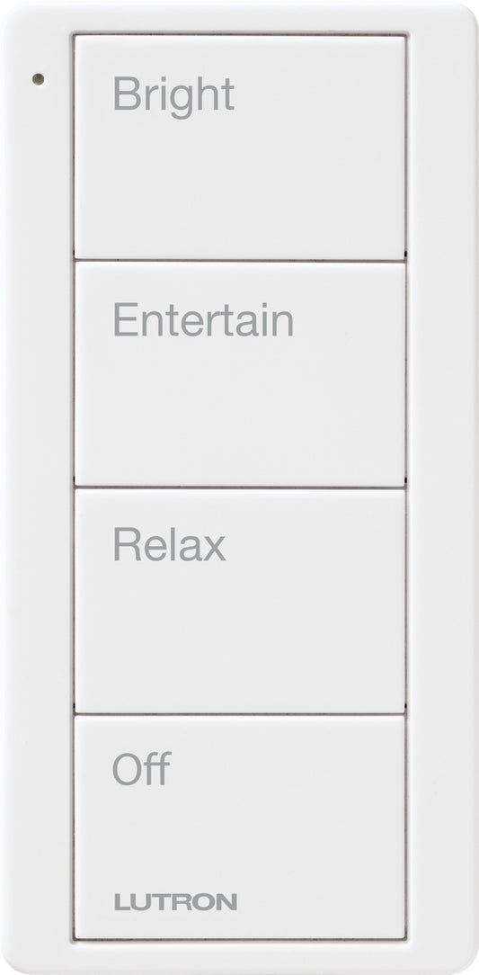 Lutron Pico 4 Button Scene Keypad (Any Room Text) | PJ2-4B-GXX-P03