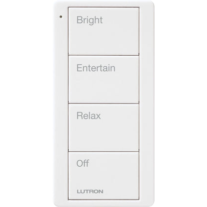 Lutron Pico 4 Button Scene Keypad (Any Room Text) | PJ2-4B-GXX-P03