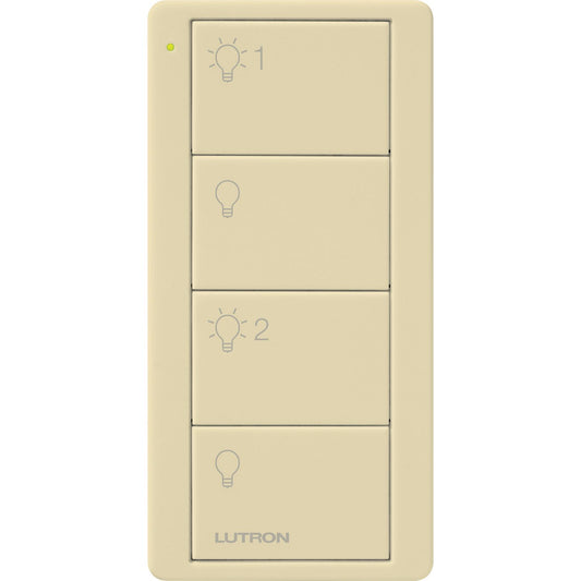 Pico Wireless Control PRO, 4-button, 434 MHz, 2 group control of lights, in ivory