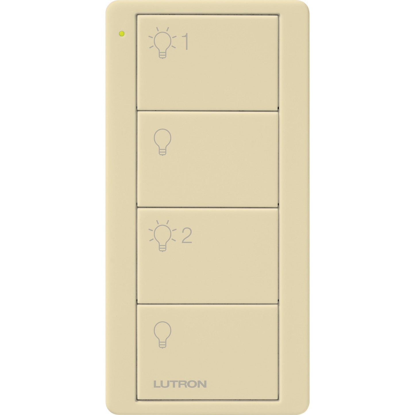 Lutron Pico Smart Remote, 4-Button 2-Group Control (Light Icons) | PJ2-4B-XX-L21P
