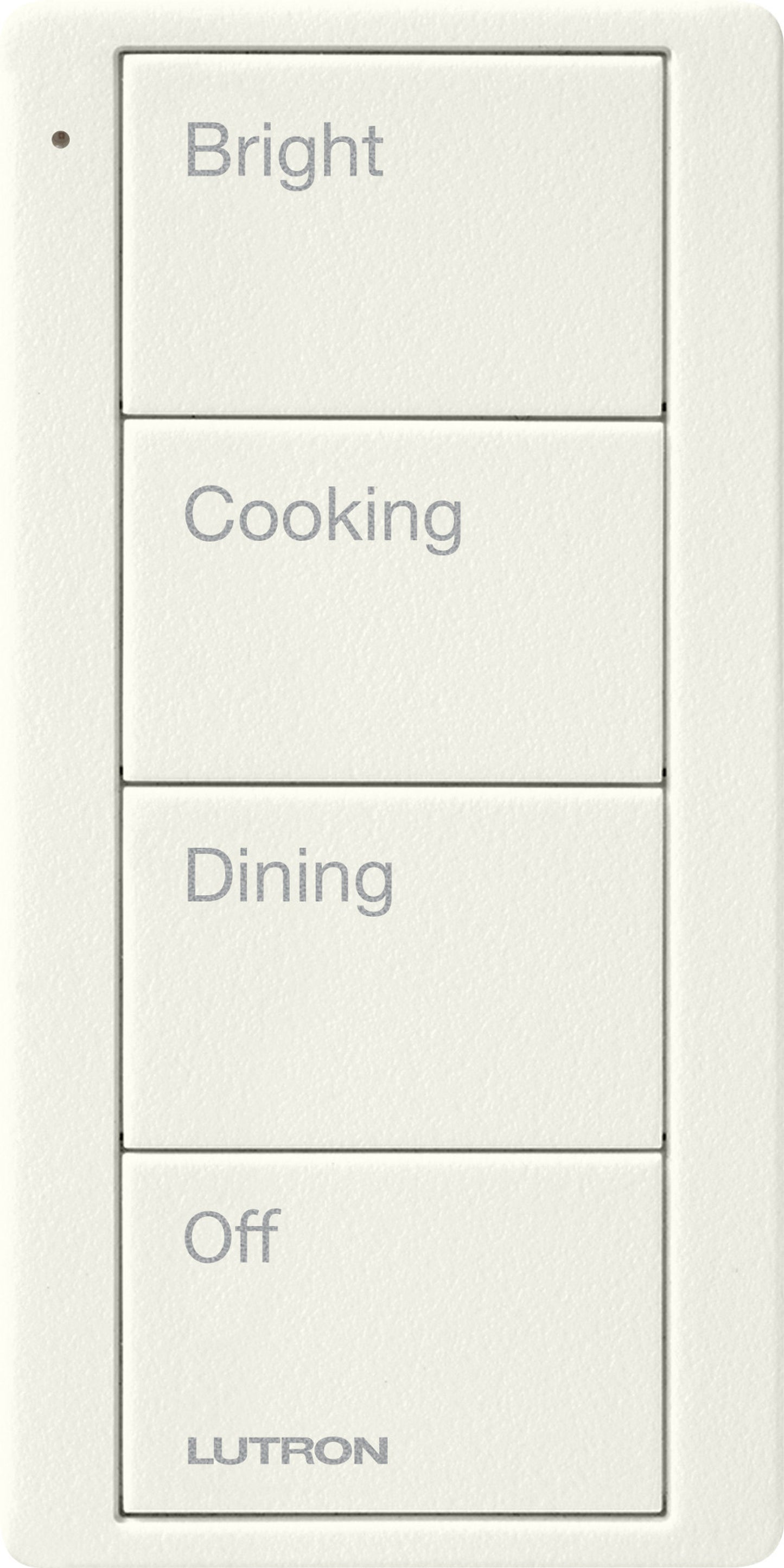 Lutron Pico 4 Button Scene Keypad (Kitchen Text) | PJ2-4B-GXX-P02