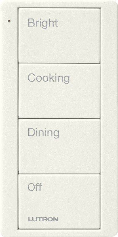 Lutron Pico 4 Button Scene Keypad (Kitchen Text) | PJ2-4B-GXX-P02