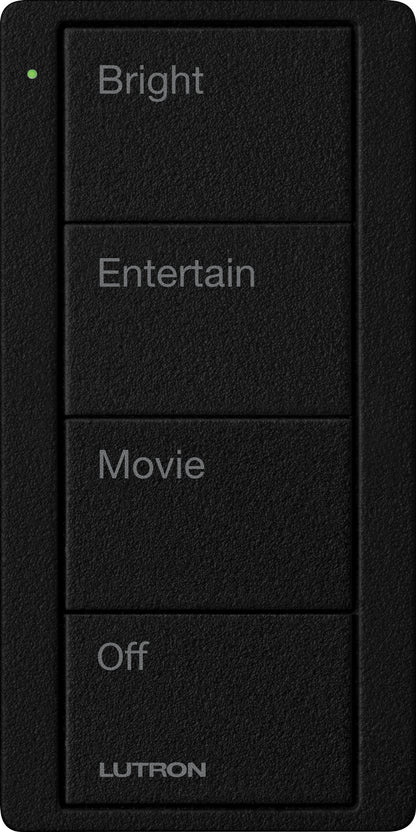 Lutron Pico 4 Button Scene Keypad (Family Room Text) | PJ2-4B-GXX-P01