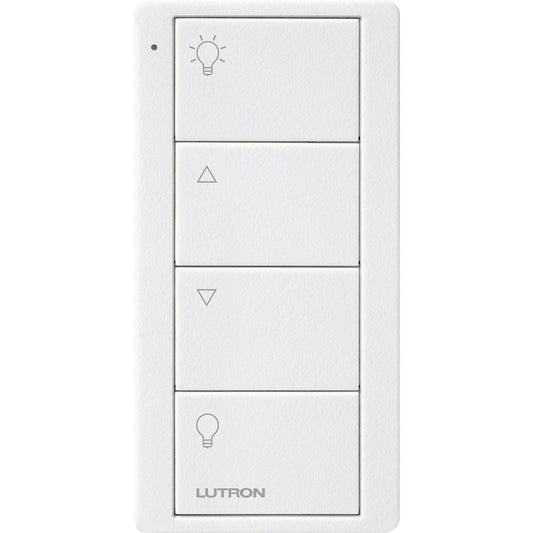 Lutron 4-Button Zone Control, Pico Smart Remote, with Light Icons, PJ2-4B-TSW-L01, Snow White