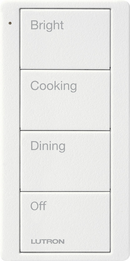 Lutron Pico 4 Button Scene Keypad (Kitchen Text) | PJ2-4B-GXX-P02