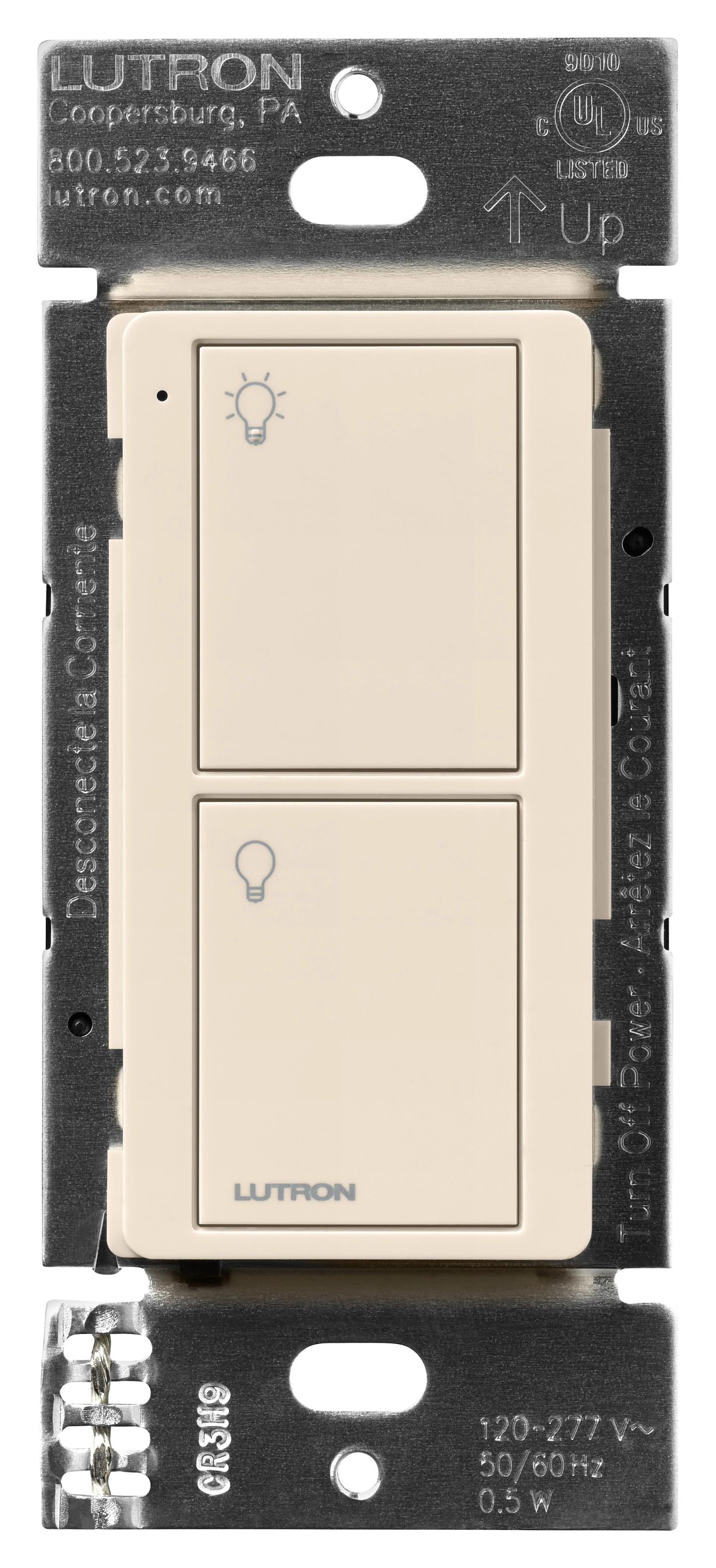 Lutron Pico Line-Powered Wireless Control, 2-Button, 120-277V | PJL-2B-XX-L01