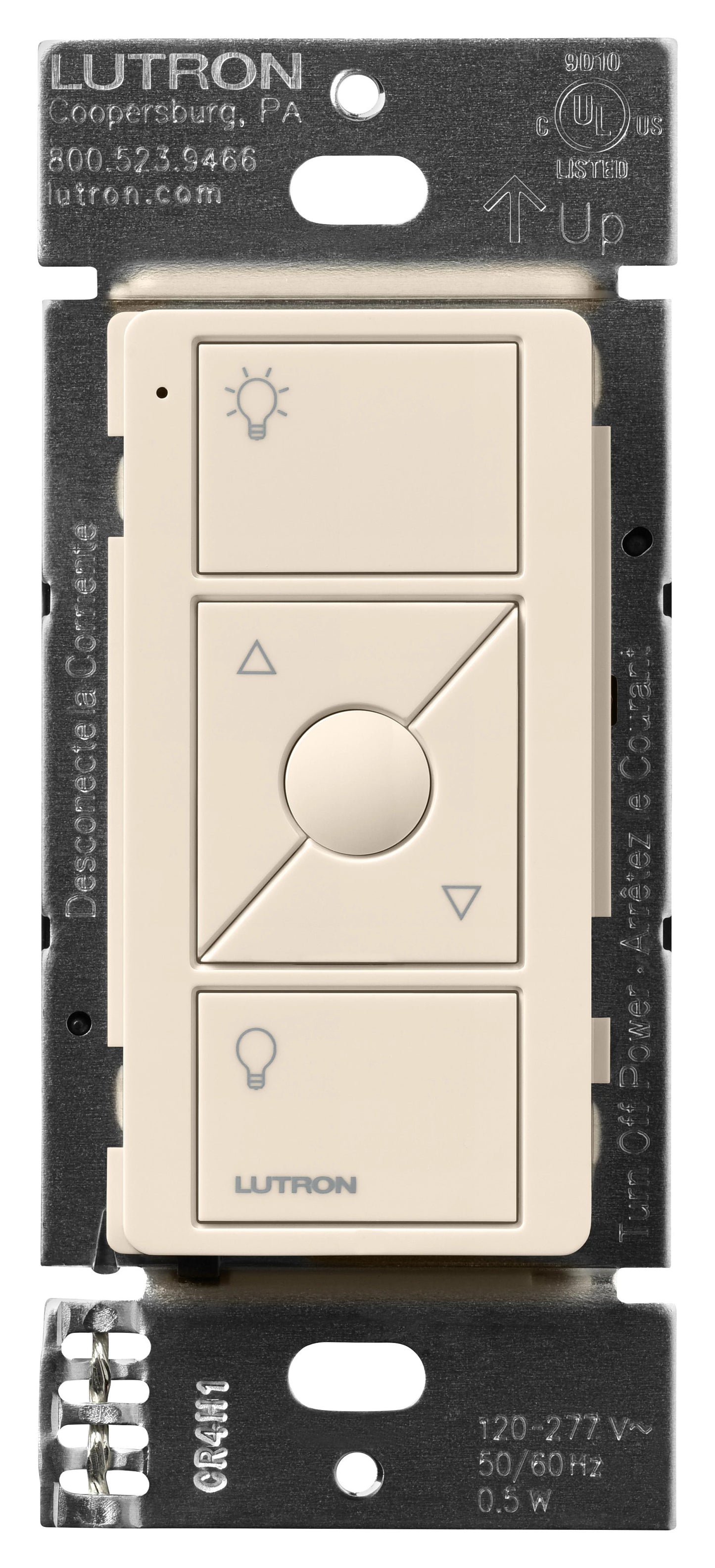 Lutron Pico Line-Powered Wireless Control, 3-Button with Raise/Lower & Preset | PJL-3BRL-XX-L01