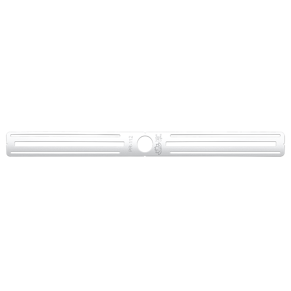 Lotus PR-112 26-inch galvanized-steel Mini Tangra rough-in plate with 1-1/2-inch round opening for L1F-RDI recessed downlight; mounting screws not supplied