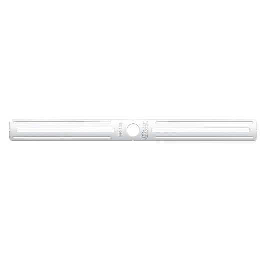 Lotus PR-138 26-inch galvanized-steel Mini Tangra rough-in plate with 1-3/8-inch round opening for L1F-RDT recessed downlight; mounting screws not supplied