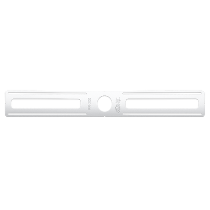 Lotus PR-200 26-inch galvanized-steel Mini Tangra rough-in plate with 2-inch round opening for L2F-RDT recessed downlight; mounting screws not supplied