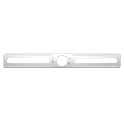 Lotus PR-212 26-inch galvanized-steel Mini Tangra rough-in plate with 2-1/2-inch round opening for L2G-RRT recessed downlight; mounting screws not supplied