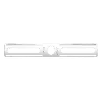 Lotus PR-236 26-inch galvanized-steel Mini Tangra rough-in plate with 2-3/16-inch round opening for L2F-RDI recessed downlight; mounting screws not supplied