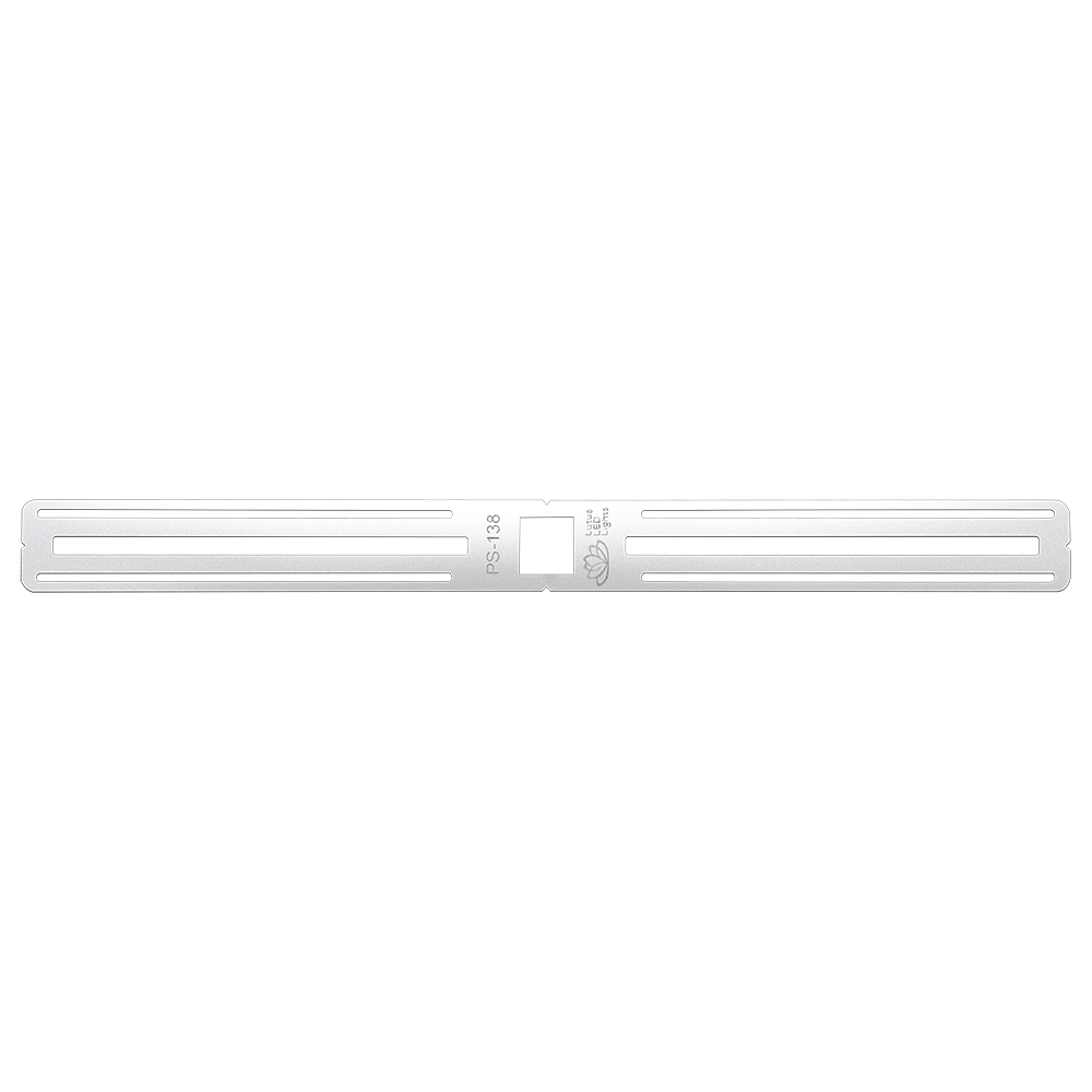 Lotus PS-138 26-inch galvanized-steel Mini Tangra rough-in plate with 1-3/8-inch square opening for L1F-SDT recessed downlight; mounting screws not supplied