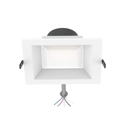 Reno Zeta - 8" Square Commercial Downlight - Selectable Wattage 15/20/25/30/35W - Selectable CCT 2700/3000/3500/4000/5000K - 120-347V - 3-in-1 Dimming | RENO-DL8-MW-DV-MCCT-SQ